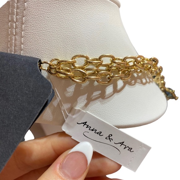 Blue Rhinestone Necklace - Picture 2 of 2